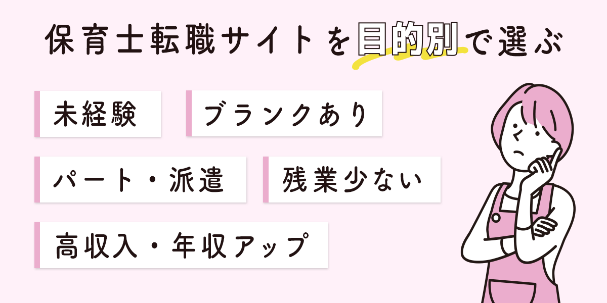 転職サイトを目的別で選ぶ